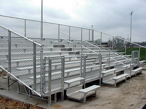 Non-Elevated Bleachers | American Aluminum Seating Inc.