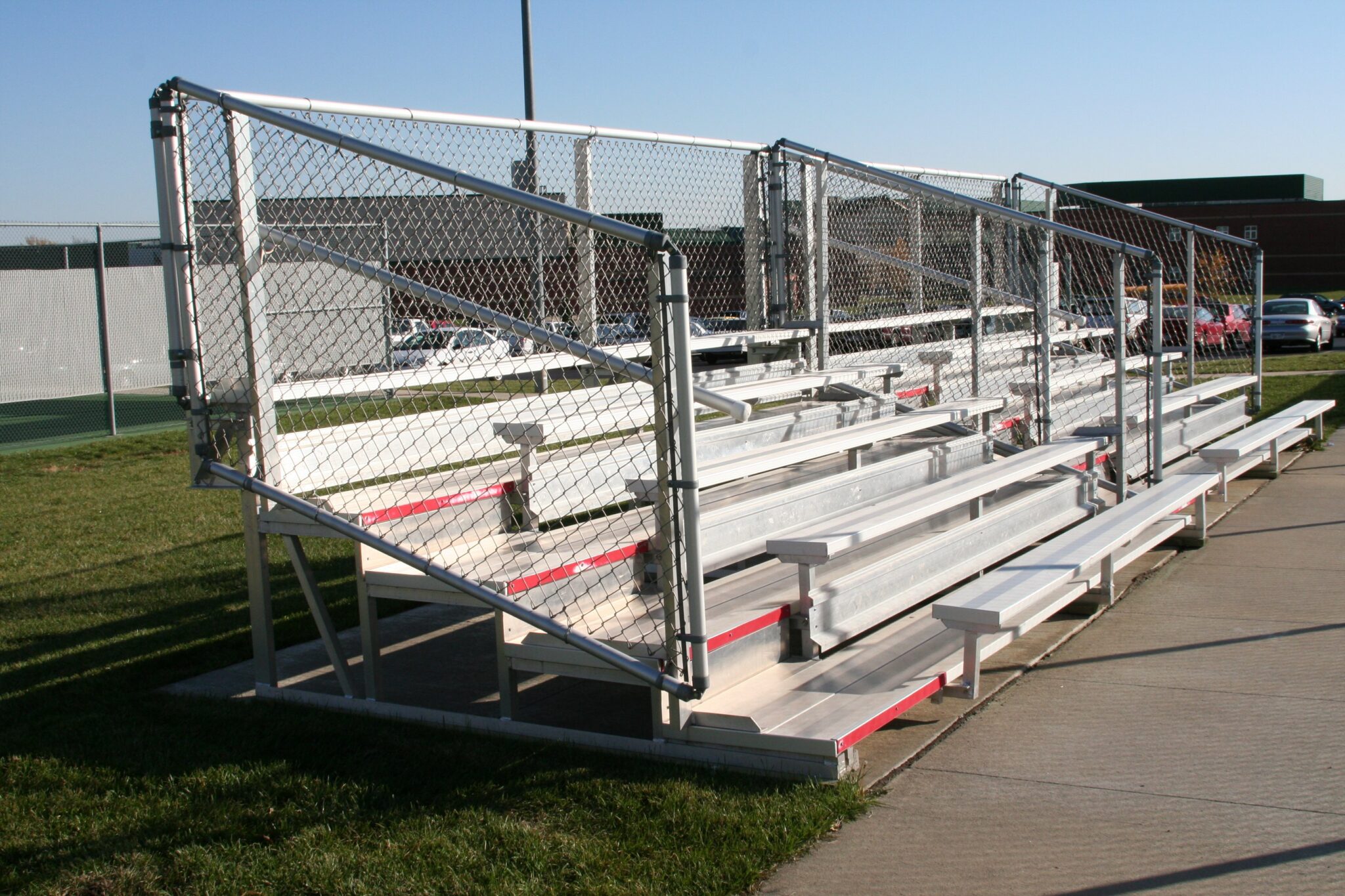 Non-Elevated Bleachers | American Aluminum Seating Inc.